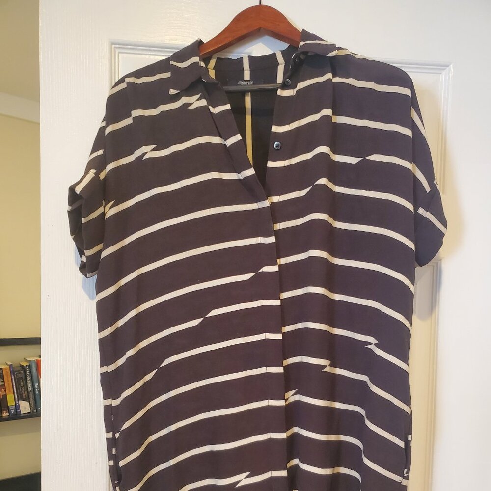 Madewell Stripe Short Sleeve Tunic/Dress